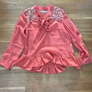 Flirty Funn Orange Blouse